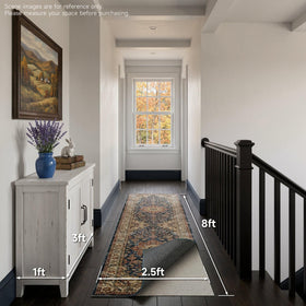 Veken rug pad protects floors from wear and tear including high heels.