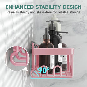 Veken adhesive mount installation demonstrates tool-free setup for quick organization