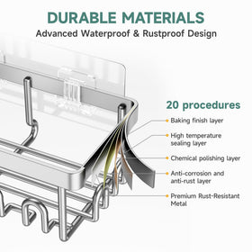 Veken soap dish keeps soap dry and within reach.
