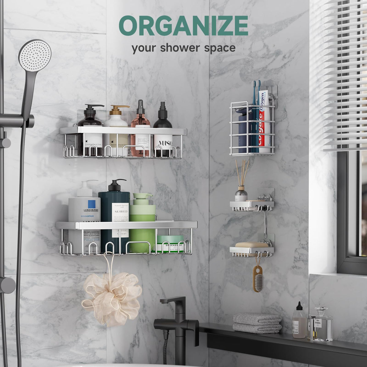 Veken soap dish keeps bars dry and mess-free in the shower.