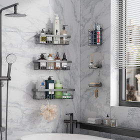 Veken soap and toothbrush holders keep sinks organized