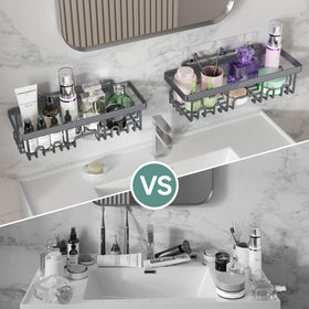 Veken soap holder keeps bar soap dry and accessible.
