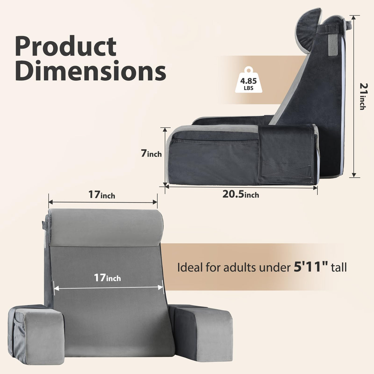 Vekkia density-foam filled support adapts to head and neck