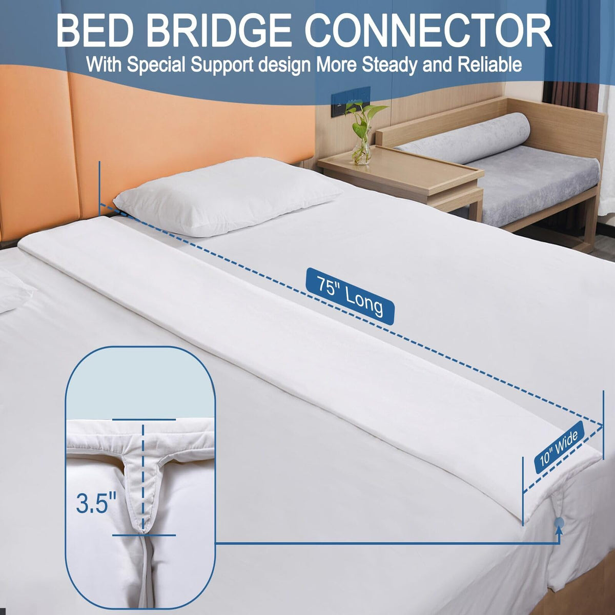 Vekkia portable storage bag included for quick guest-room setup.