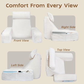 High-density foam resists sagging, providing consistent support over time.