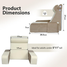 Vekkia reading pillow uses high-density foam to maintain shape during extended use.