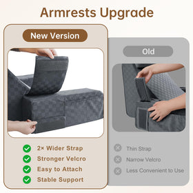 Vekkia Reading Pillow includes a built-in handle for easy transport.