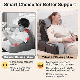 Vekkia removable-cover pillow for easy cleaning after lounging