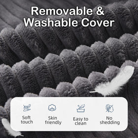 Vekkia soft washable cover removable for easy cleaning and upkeep