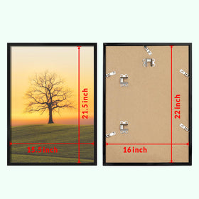 Veleclo 16x22 frame wall hanging for vertical or horizontal display.