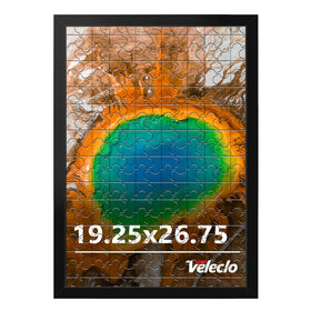 Veleclo picture frame on wall display with sturdy build for secure art mounting