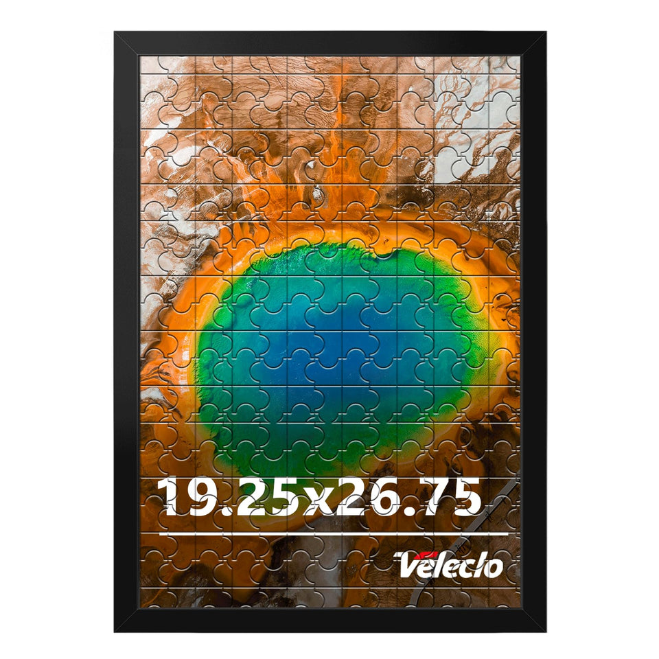 Veleclo picture frame on wall display with sturdy build for secure art mounting