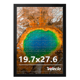 Veleclo 19.7x27.6 black frame front view for gallery-style wall display