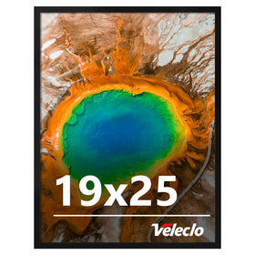 Veleclo 19x25 frame for wall display enhances room decor.