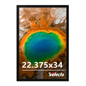 Veleclo 22.375x34 frame front view showcases a gallery-ready poster display.