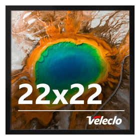 Veleclo 22x22 frame on a wall display showcasing a clean home decor upgrade