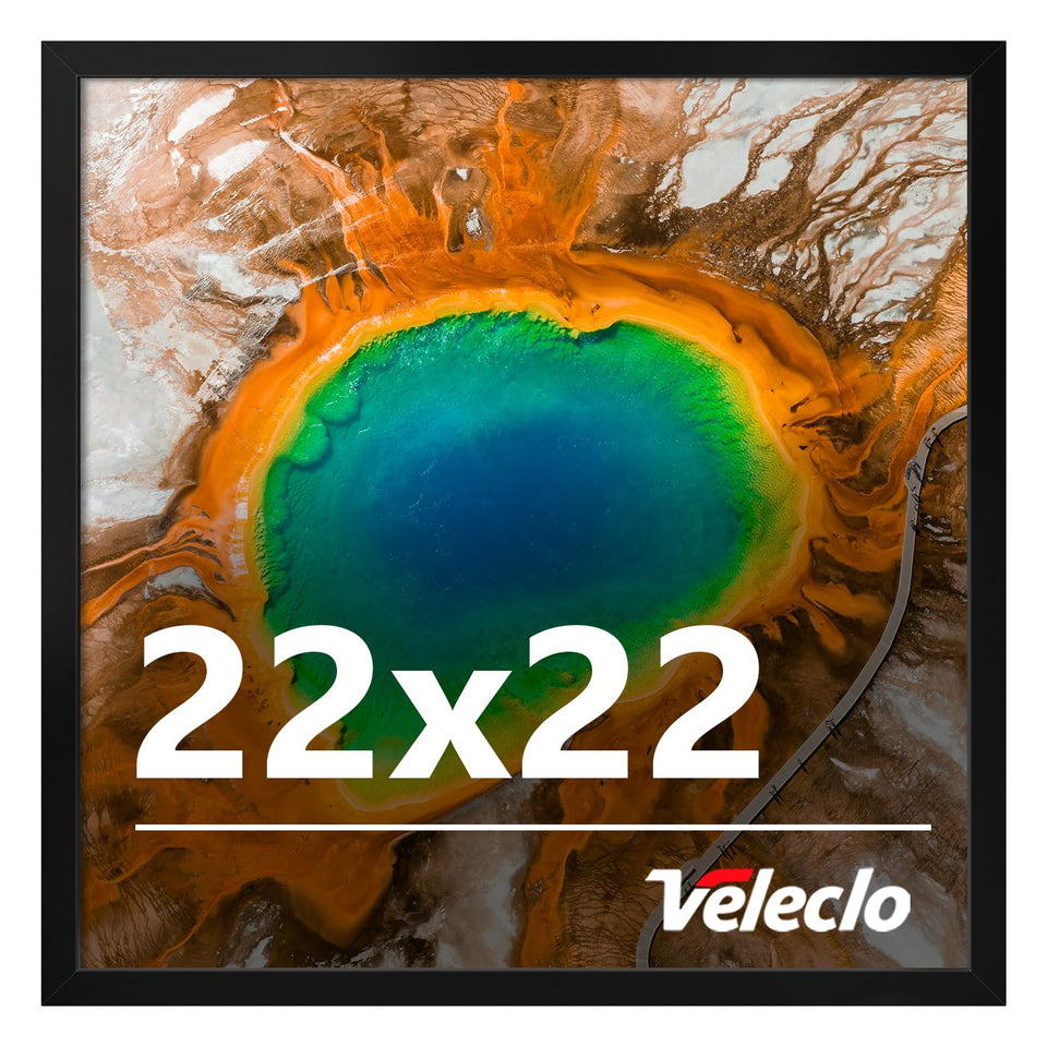 Veleclo 22x22 frame on a wall display showcasing a clean home decor upgrade