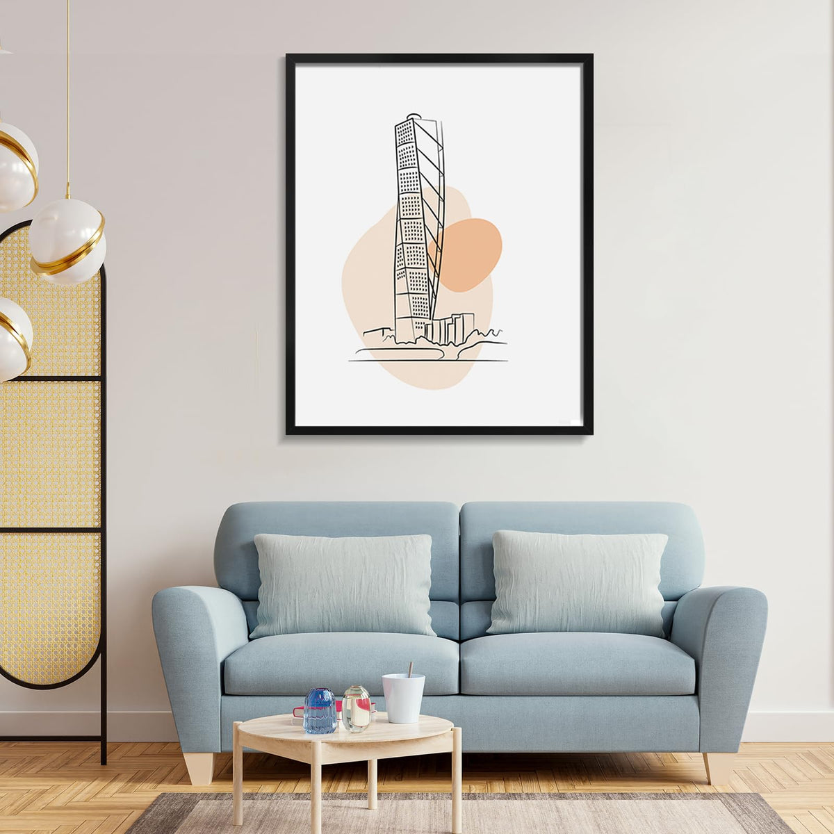 Veleclo 22x28 frame black finish enhances any decor.