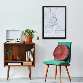 Veleclo frame includes hanging hardware for quick vertical or horizontal setup