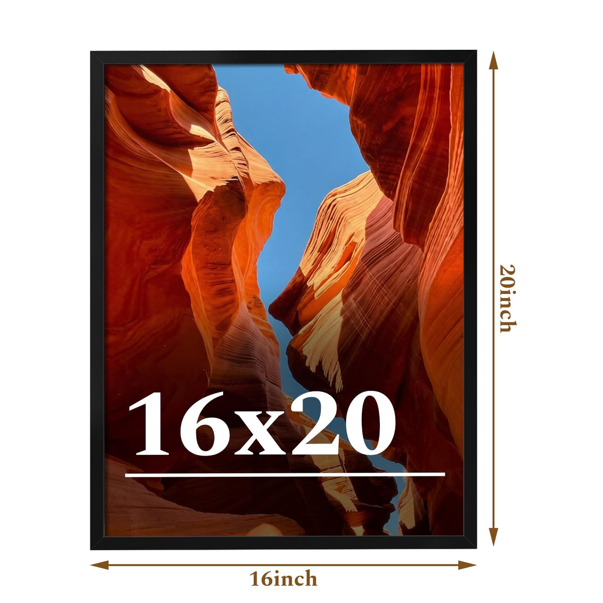 Veleclo HD plexiglass provides crystal-clear view for 16x20 frame