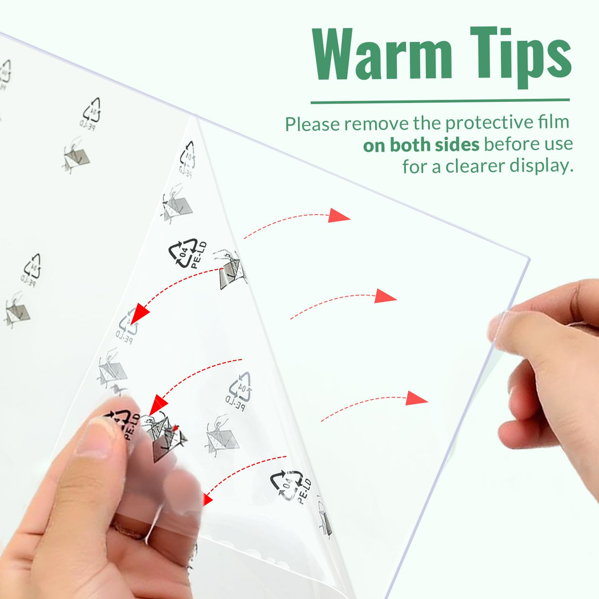 Veleclo shatterproof plexiglass protects photos from accidental damage.
