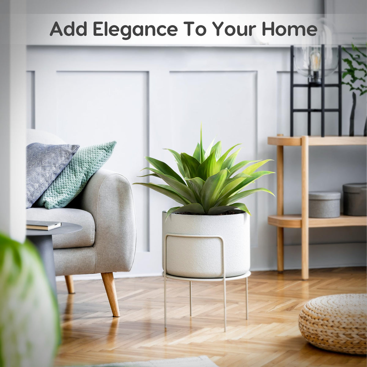 Velener 28 inch agave set displayed indoors on shelf for vibrant greenery
