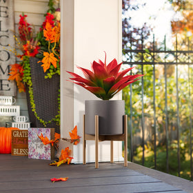 Velener artificial agave adds drama to patios and decks.