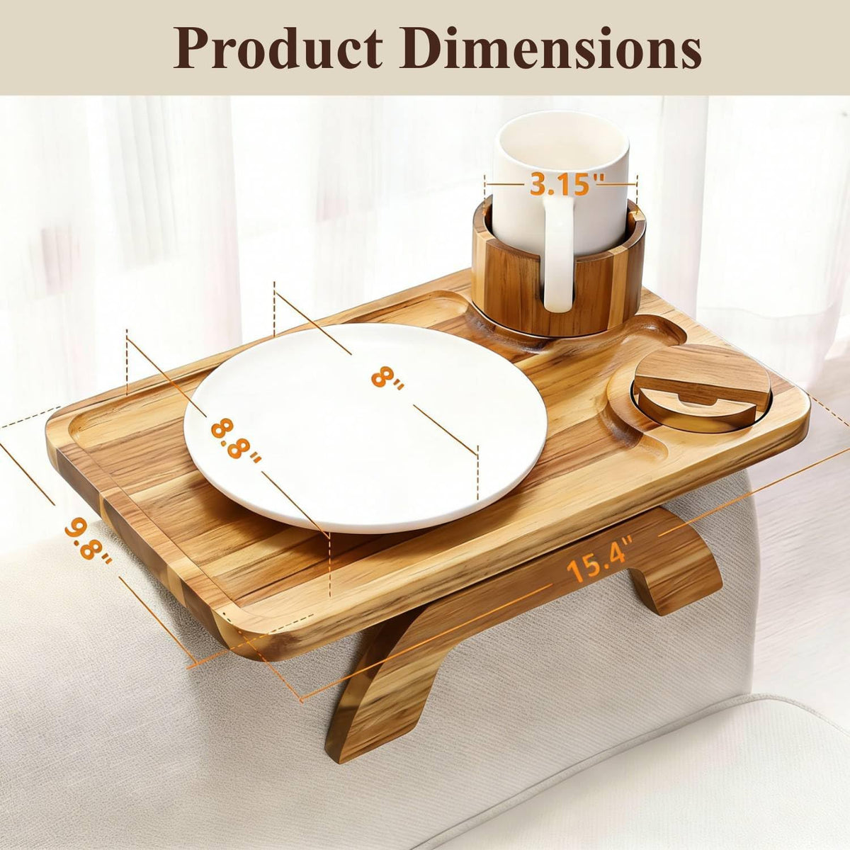 Vellabliss armrest table tool-free setup for quick use.