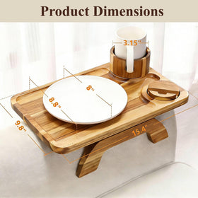 Vellabliss armrest table tool-free setup for quick use.