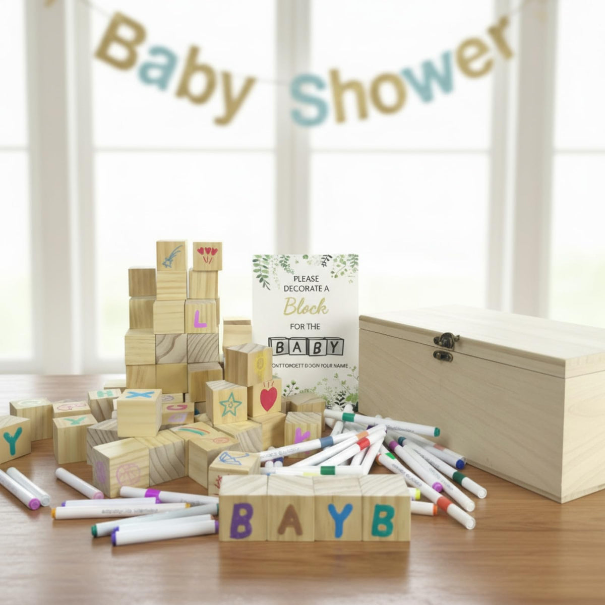 VELLCHO wooden blocks are smooth and ready to personalize