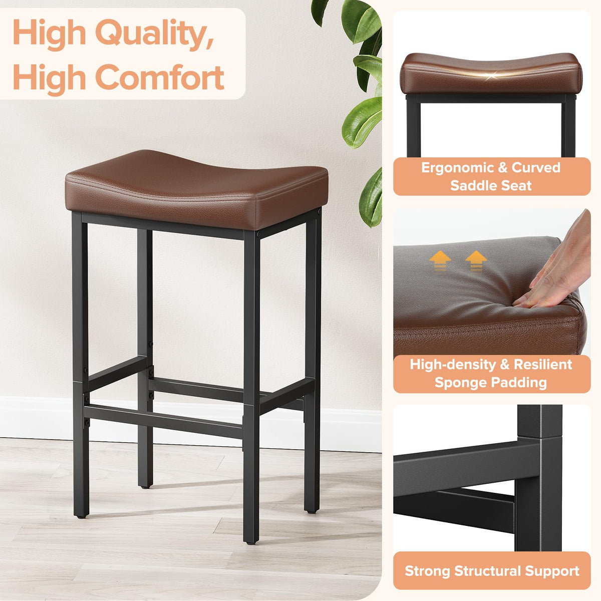 Vellorise sturdy metal legs deliver reliable stability and long lasting support