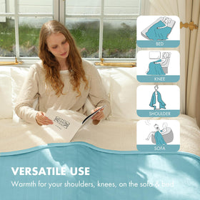 VELLUBAM electric blanket machine washable for easy care