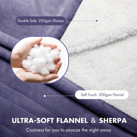VELLUBAM heated blanket throw on sofa for movie night warmth.