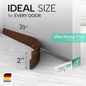 Vellure adhesive door-seal-strip creates a tight seal and blocks drafts