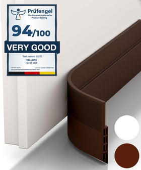 Vellure door draft stopper at the bottom blocks drafts for a cozier space