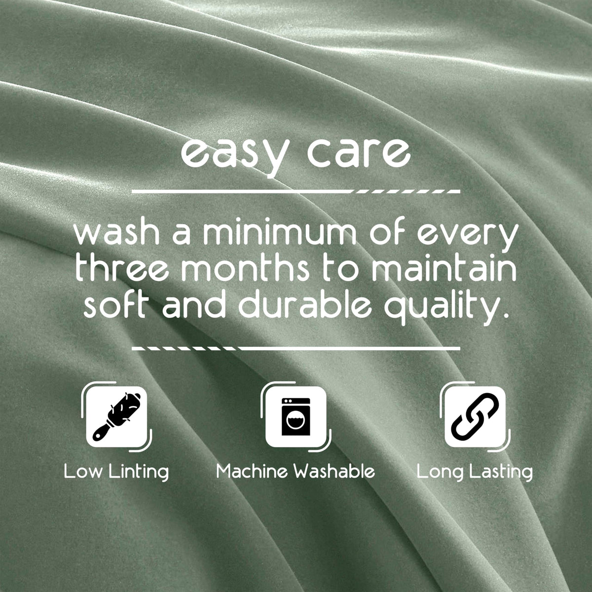 Sage green Vellux Original Queen Blanket on bed adds cozy bedroom decor