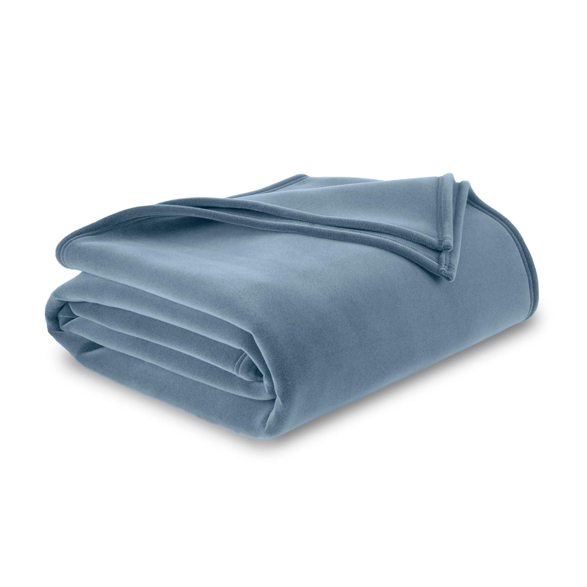Vellux Original Queen blanket texture close-up showing plush warmth and soft feel.