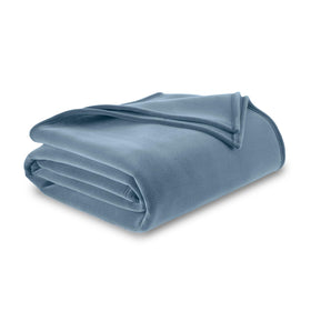 Vellux Original Queen blanket texture close-up showing plush warmth and soft feel.