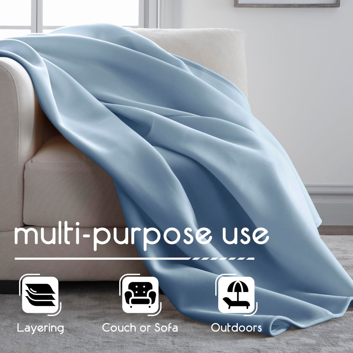 Vellux Original Queen blanket being machine washed for easy care.