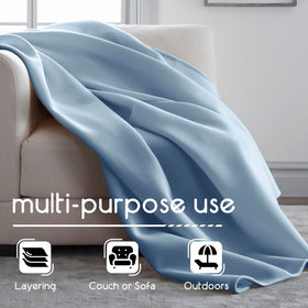 Vellux Original Queen blanket being machine washed for easy care.