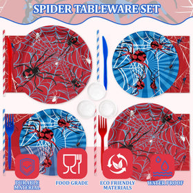 Velmyice spider-napkins-6-5in: coordinating napkins for quick cleanups.