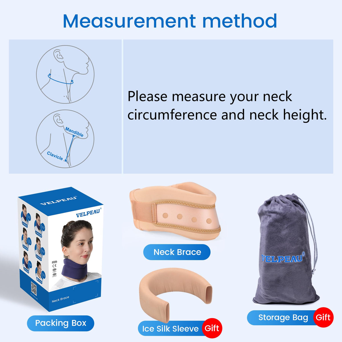 Velpeau neck brace supports daytime movement with gentle, flexible comfort.