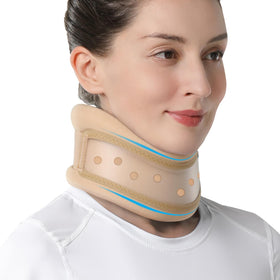 Velpeau neck brace with ergonomic-design under jaw support for comfortable wear.