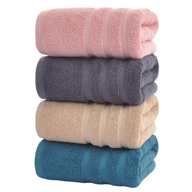 Velqora bath towel pink 30x60—soft cotton loops for daily absorbency.