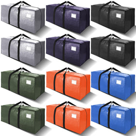 VELVETSURE 12-pack moving bags with backpack straps for easy transport.