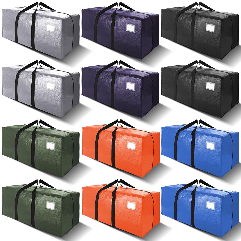 VELVETSURE 12-pack moving bags with backpack straps for easy transport.