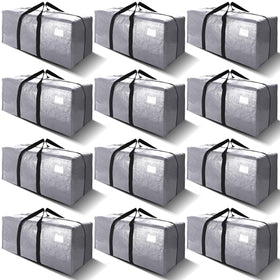 VELVETSURE 12-pack heavy-duty moving bags fold-flat for compact storage