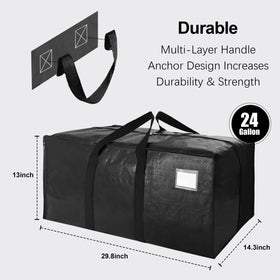 VELVETSURE 12-pack storage bags laid flat for compact storage