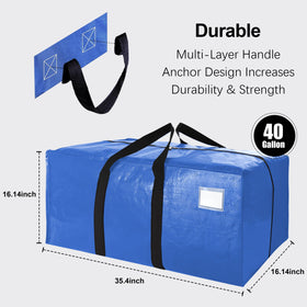 VELVETSURE 40 gallon bag interior spacious for bulky items