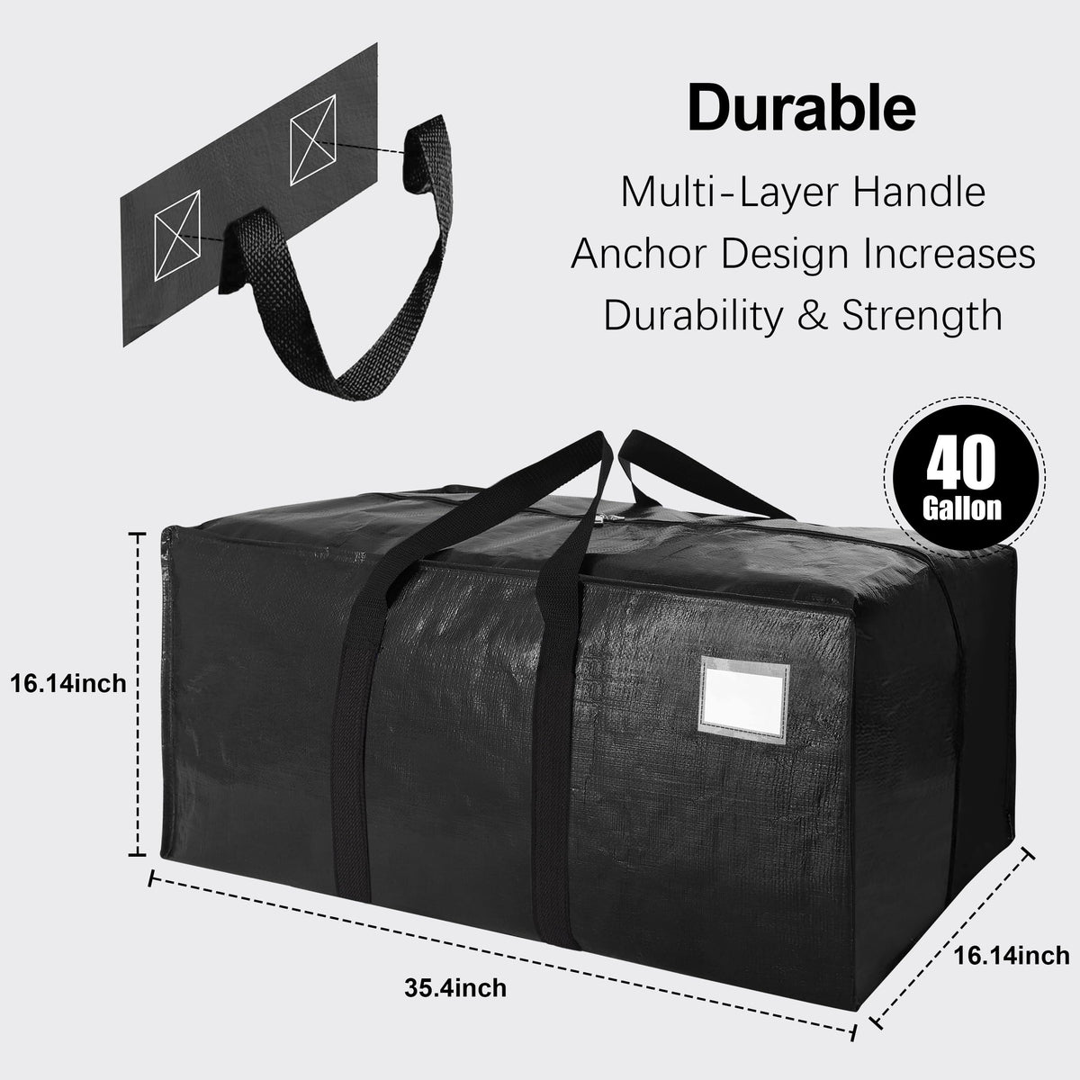 VELVETSURE moving bags with backpack straps for easy transport.